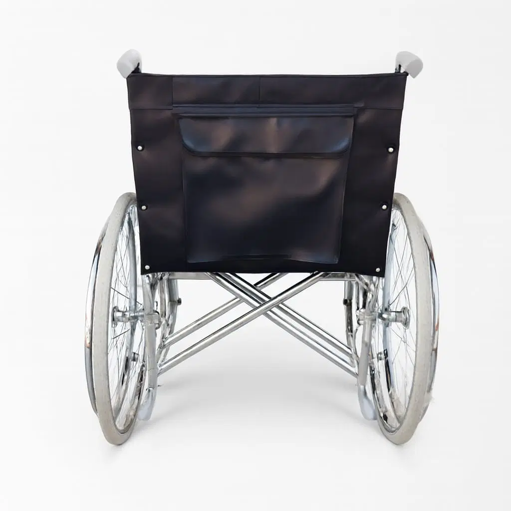 Silla de ruedas cromada ancha image 5