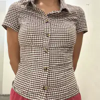 Blusa de botones talla XS thumbnail 3