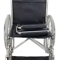 Silla de ruedas cromada ancha thumbnail 3